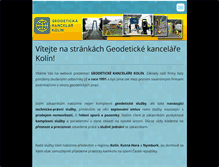 Tablet Screenshot of geodet-kolin.cz